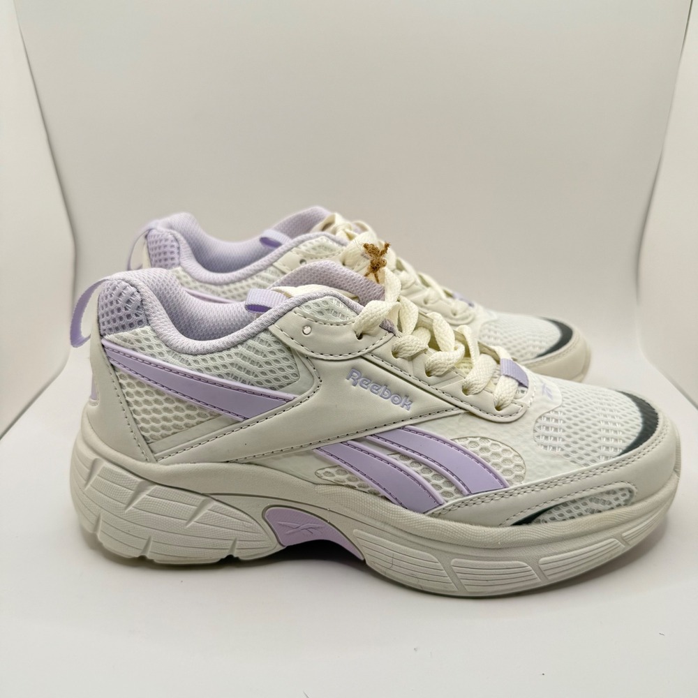 Reebok Chaos Running Girls Shoes Natural Light Purple AR30303S-CCI Size 4 NEW - Picture 3 of 10